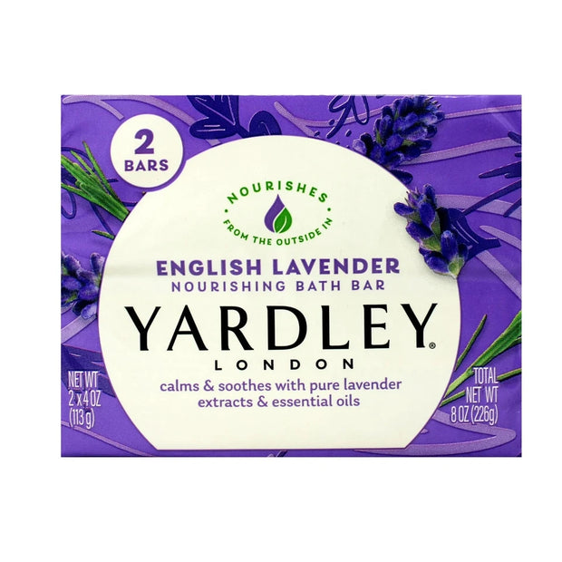 10 BARS Yardley London English Lavender Moisturizing Bath Soap 4oz Each