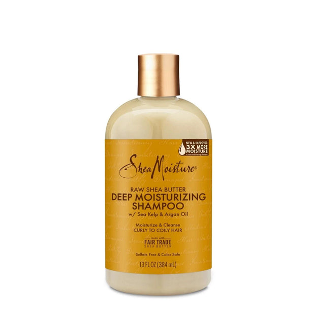 2 Shea Moisture Raw Shea Butter Deep Moisturizing Shampoo 13 oz