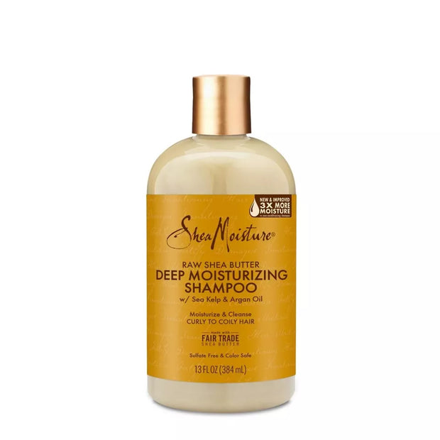 2 Shea Moisture Raw Shea Butter Deep Moisturizing Shampoo 13 oz