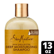 2 Shea Moisture Raw Shea Butter Deep Moisturizing Shampoo 13 oz