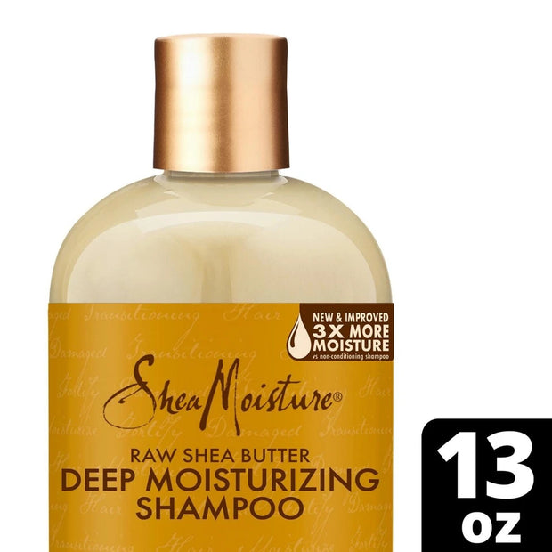 2 Shea Moisture Raw Shea Butter Deep Moisturizing Shampoo 13 oz