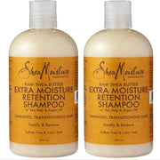 2 Shea Moisture Raw Shea Butter Deep Moisturizing Shampoo 13 oz