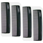 ACE 5" BLACK POCKET HAIR COMB - PACK OF 4