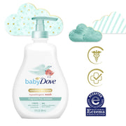 Baby Dove Tip To Toe Wash sensitive skin Fragrance free 13 oz 3pk