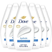 DOVE Body Wash -HYDRATE Unisex - 15.2 oz Body Wash PACK OF 6