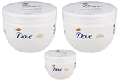 DOVE Silky Nourishment BODY CREAM for Radiant & Soft Skin PAMPERING PACK OF 3