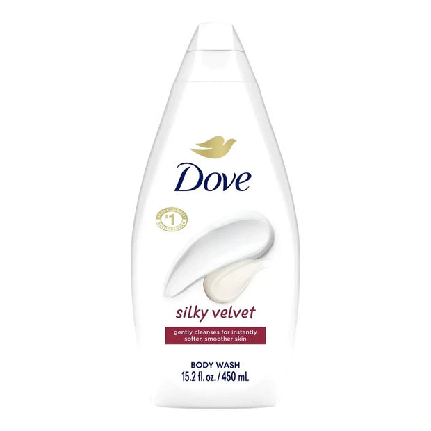 Dove Body Wash - SILKY VELVET by Dove for Unisex - 15.2 oz Body Wash 6 pack