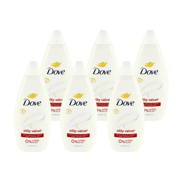 Dove Body Wash - SILKY VELVET by Dove for Unisex - 15.2 oz Body Wash 6 pack