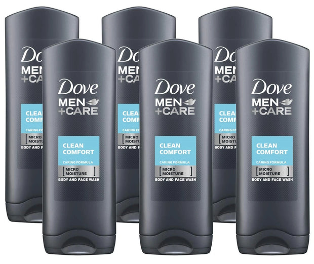 Dove Men+Care Body and Face Wash Clean Comfort 13.5oz PACK OF 6