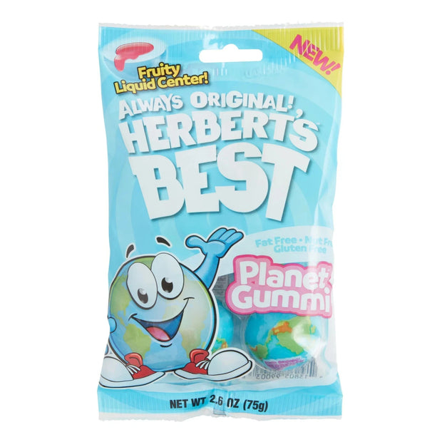 Efrutti Herberts Best Planet Gummi - Tik Tok - 2.6 Oz Bags - 2.6OZ 3 BAGS