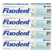 Fixodent Pure Strength Secure Denture Adhesive 2.4oz (Pack of 4)