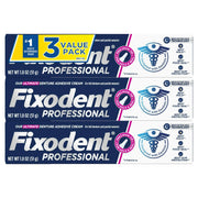 Fixodent Professional Ultimate Denture Adhesive Cream, 1.8 oz 3 pack