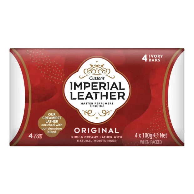 Imperial Leather Original Soap,100g, Pack of 4 bars - USA Seller