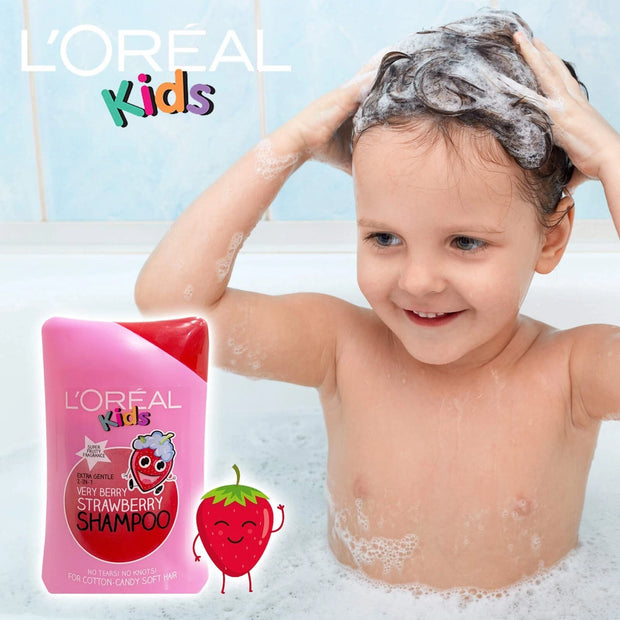 L'Oreal Kids Extra Gentle 2 In 1 Shampoo Very Berry Strawberry 8.4oz / 250ml