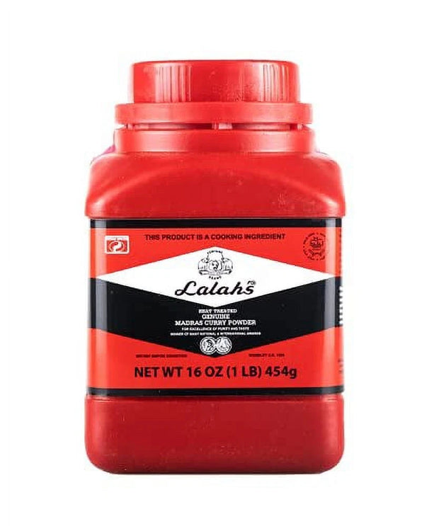 Lalah's Heated Indian Curry Powder 1 Lb each PACK OF 3