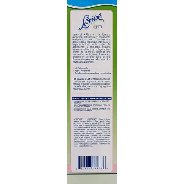 Lemisol plus Feminine Wash 16 Oz (Pack of 4)