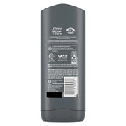 New DOVE MEN + CARE Purifying Charcoal + Clay Body and Face Wash with 3 pack