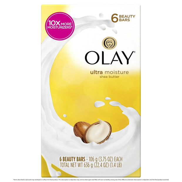 Olay Moisture Outlast Ultra Moisture Shea Butter Beauty with VitaminB3 3.75o 6PK