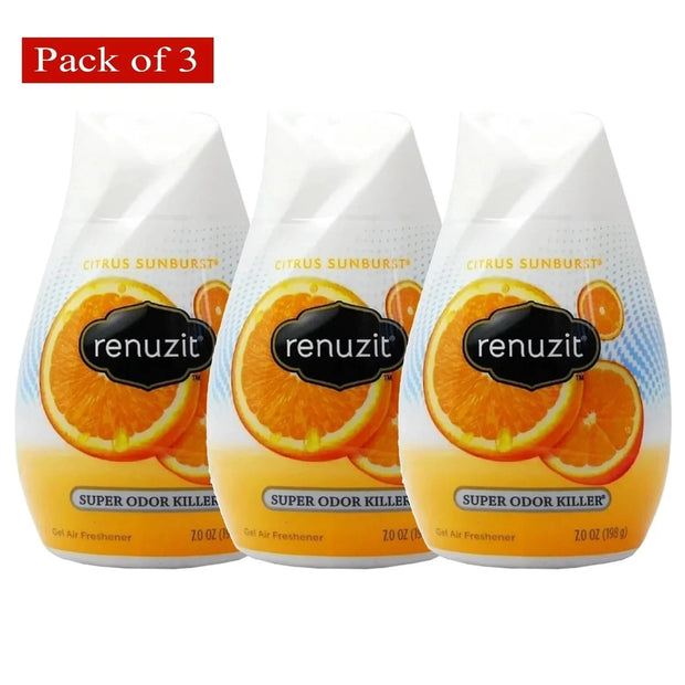 Renuzit Clean Citrus Pet Air Freshener Pack of 3 Odor Neutralizer for Pets