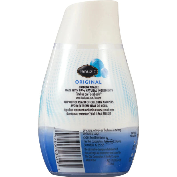 Renuzit Gel Air Freshener original scent, 7oz Pack of 12