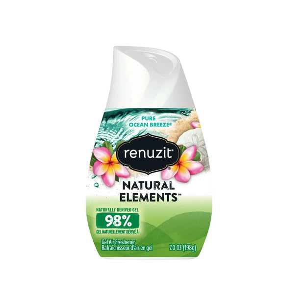 Renuzit Gel Air Freshener, PURE OCEAN BREEZE , 3 Pack, 4 Count, 12 Total Air