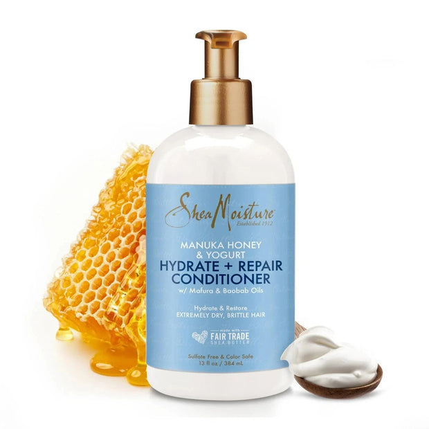 Shea Moisture Manuka HONEY & YOGURT Hydrate + Repair Conditioner 13 Oz Pump 2