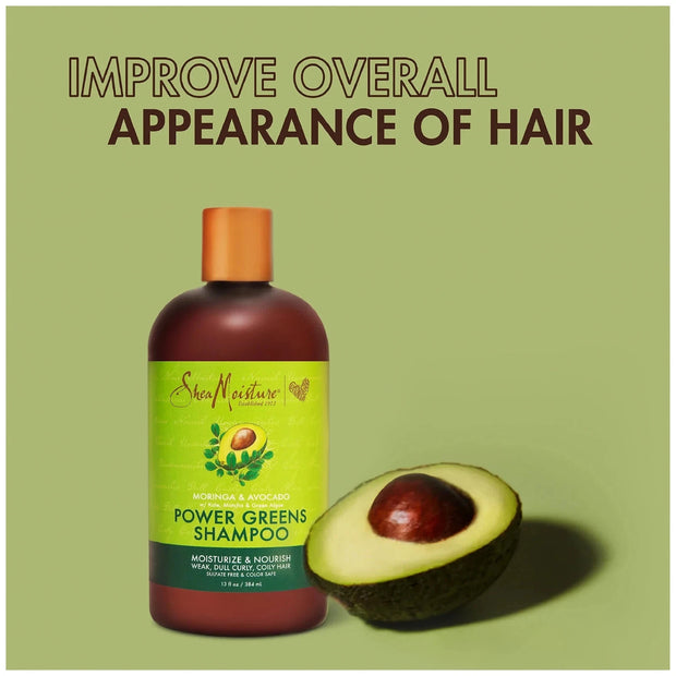 Shea Moisture Moringa & Avocado Power Greens 13oz SHAMPOO