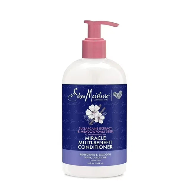 Shea Moisture Miracle Multi- Benefit Conditioner 13oz Pump X 2 Bottles