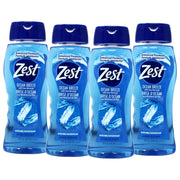 Zest BODYWASH OCEAN BREEZE 18OZ PACK OF 4
