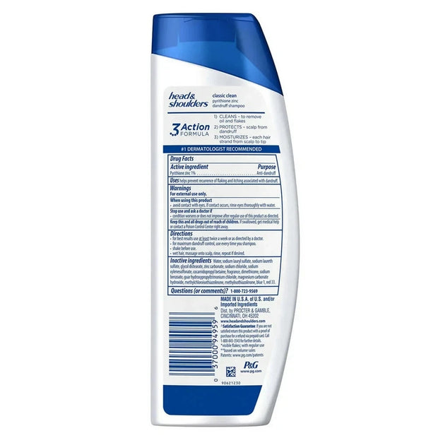 Head and Shoulders Dandruff Shampoo, Classic Clean, 13.50 fl oz PACK OF 2