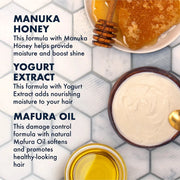 Manuka Honey & Yogurt, Hydrate + Repair Protein Power Treatment, 8 fl oz 2 PACK